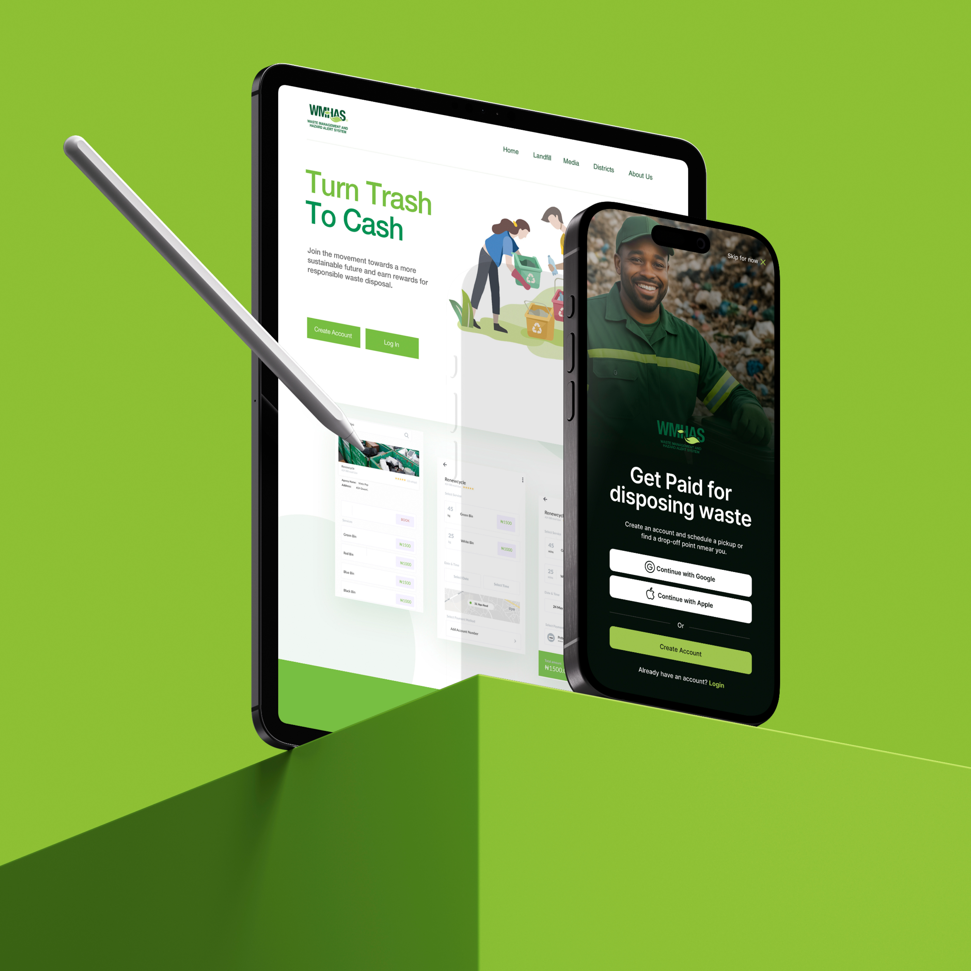 Waste Management Hazard alert system